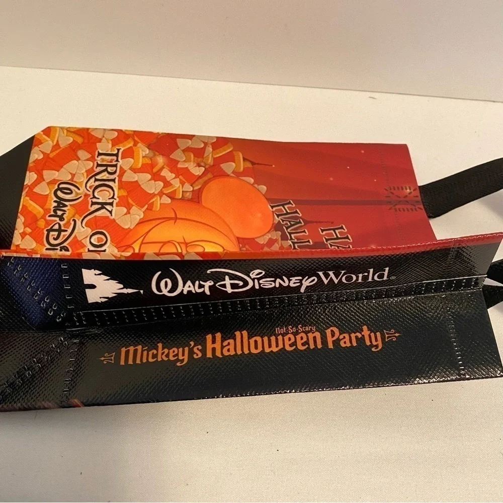 Walt Disney World Mickey's Halloween Party Small Trick Or Treat Bags Set of 4